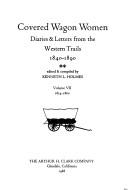 Cover of: Covered Wagon Women: Diaries and Letters from the Western Trails, 1840-1890 : 1854-1860 (Covered Wagon Women)