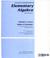 Cover of: Elementary Algebra