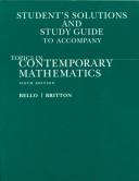 Cover of: Student's Solutions and Study Guide to Accompany Topics in Contemporary Mathematics