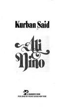 Cover of: Ali and Nino by Kurban Said