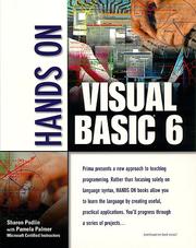 Cover of: Hands on Visual Basic 6 by Sharon J. Podlin