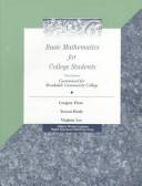 Cover of: Basic Mathematics for College Students