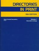 Cover of: Directories in Print (15th ed by Dawn Conzett Desjardins