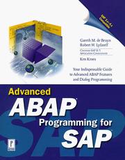 Advanced ABAP programming for SAP by Gareth De Bruyn