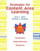 Cover of: Strategies for Content Area Learning: Vocabulary Comprehension Response