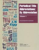 Cover of: Periodocal Title Abbreviations: By Abbreviation (Periodical Title Abbreviations)