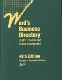 Cover of: Ward's Business Directory 2004: State Rankings by Sales Within 6-Digit Naics
