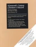 Cover of: Nineteenth-Century Literature Criticism Annual Cumulative Title Index for 2002: Covers Volumes 1-97 (Nineteenth Century Literature Criticism)