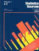 Cover of: Statistics Sources 2004 (Statistics Sources) 2 Volume Set by Steven R. Wasserman, Steven R. Wasserman