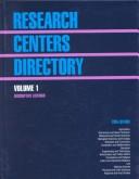 Cover of: Research Centers Directory (Research Centers Directory, 29th ed) | Alan Hedblad