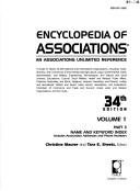 Cover of: Encyclopedia of associations.