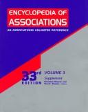 Cover of: Encyclopedia of associations by Christine Maurer and Tara E. Sheets, editors. Vol.3, Supplement.