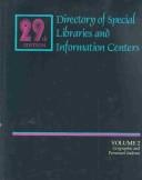 Cover of: Geographic and Personnell Indexes: Directory of Special Libraries and Information Centers (Directory of Special Libraries and Information Centers Vol 2)