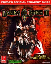 Cover of: Lands of lore III: Prima's official strategy guide