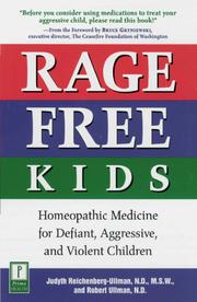 Cover of: Rage-Free Kids by Robert Ullman N.D., Robert Nd Ullman