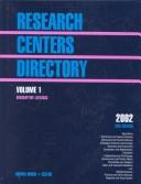 Cover of: Research Centers Directory 2002 (28th Ed) by Donna Wood, Donna Wood