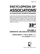 Cover of: Encyclopedia of Associations: National Organizations of the U.S. (33rd ed (3 Vol Set of Vol 1))