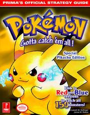 Cover of: Pokemon Yellow (Prima's Official Strategy Guide)