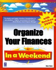 Cover of: Organize your finances with Quicken 2000 in a weekend by Diane Tinney