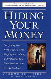 Cover of: Hiding Your Money  | Jerome Schneider