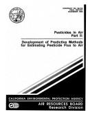 Cover of: Pesticides in Air: Development of Predictive Methods for Estimating Pesticide Flux to Air
