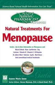 Cover of: Natural Treatments for Menopause