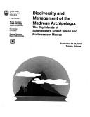 Cover of: Biodiversity & the Management of the Madrean Archipelago | 