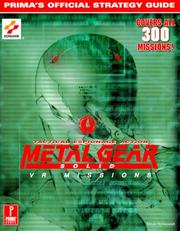 Cover of: Metal gear solid, VR missions: Prima's official strategy guide