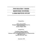 Cover of: Psychiatric Crisis Response Systems: A Descriptive Study