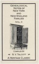 Cover of: Genealogical notes of New York and New England families by S. V Talcott