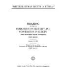 Cover of: Whither Human Rights in Russia by Christopher H. Smith