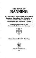 Cover of: The Book of Banning | Elisabeth Van Schaick-Banning