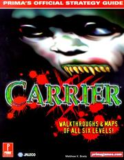 Cover of: Carrier by Matthew K. Brady
