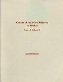 Cover of: Census of the Exact Sciences in Sanskrit by David Pingree