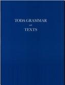 Cover of: Toda Grammar and Texts (Memoirs of the American Philosophical Society) (Memoirs of the American Philosophical Society)