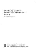 Systematic Errors in Engineering Experiments by Peter Polak