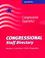 Cover of: Congressional Staff Directory, 1999-Spring: 106th Congress, First Session 