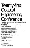 Cover of: Coastal Engineering, 1988 (Coastal Engineering Conference//Proceedings of the Coastal Engineering Conference) by Billy L. Edge