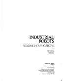 Cover of: Industrial Robots: Applications