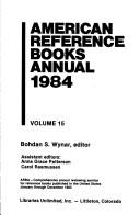 Cover of: American Reference Books Annual: 1984 (American Reference Books Annual)