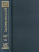 Cover of: 1998 Mla International Bibliography of Books and Articles on the Modern Languages and Literatures: Classified Listings,Author Index (Mla International ... I-V: Classified Listings With Author Index)