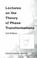 Cover of: Lectures on the theory of phase transformations