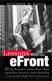 Cover of: Lessons from the E-Front  by Matthew W. Ragas, Matthew W. Ragas