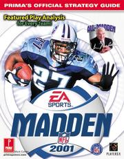Cover of: Madden NFL 2001: Official Strategy Guide by Mark Cohen, Prima Temp Authors