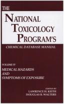 Cover of: The National Toxicology Program's Chemical Database, Volume IV by Lawrence H. Keith, Douglas B. Walters