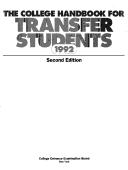 Cover of: College Handbook for Transfer Students, 1992