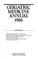 Cover of: Geriatric Medicine Annual 1986