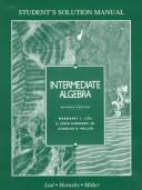 Cover of: Intermediate Algebra: Student Solution Manual