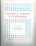 Cover of: Interactive Tutorials for Mathematics by Margaret L. Lial