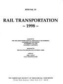 Cover of: Rail Transportation | Elizabeth J. Wolf
